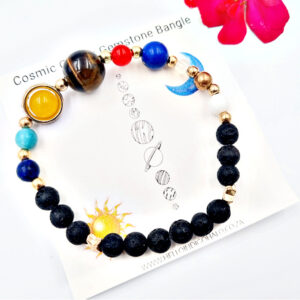 Cosmic Galaxy Gemstone Bangle