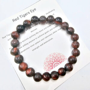 Red Tigers Eye Bangle (8mm)