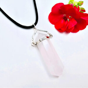 Rose Quartz Swivel Necklace