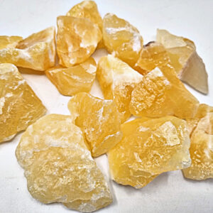 Orange Calcite Rough Crystal Pieces