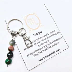 Scorpio Gemstone Key Ring
