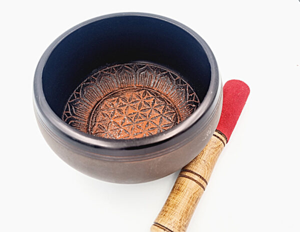 Singing Bowl Aluminium Flower Of Life  (Large)