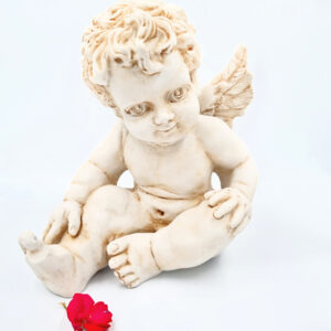 Sitting Baby Angel Statue (20cm)