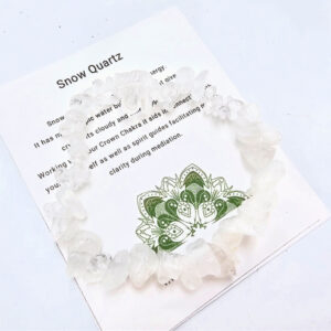 NEW snow quartz bangle