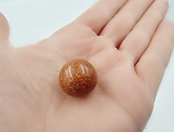 Goldstone Sphere (2cm) (Ambition & Positivity)