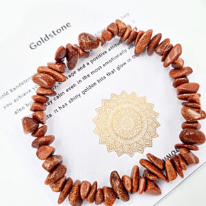 Goldstone Chips Bangle