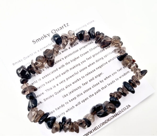 Smoky Quartz Chips Bangle
