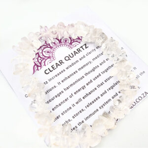 Clear Quartz Chips Bangle