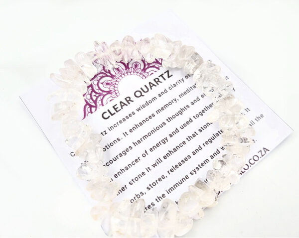 Clear Quartz Chips Bangle