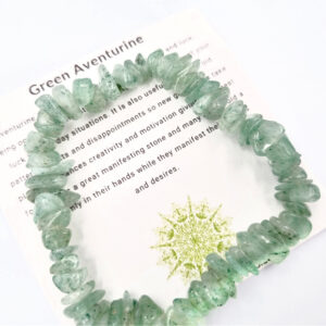 Green Aventurine Chips Bangle