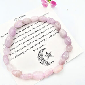 Kunzite  Gemstone Nugget Bangle
