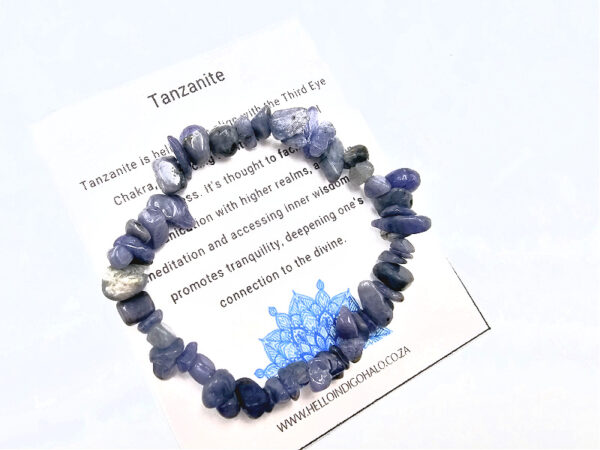 Tanzanite Stone Chips Bangle