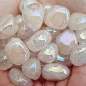 Pink Aura Quartz Tumble Stone