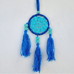 Turquoise Crochet Dream Catcher (6cm)