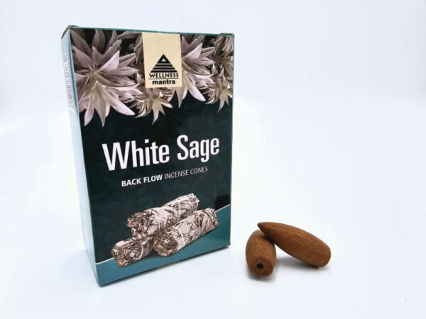 White Sage Backflow Incense Cones 10s