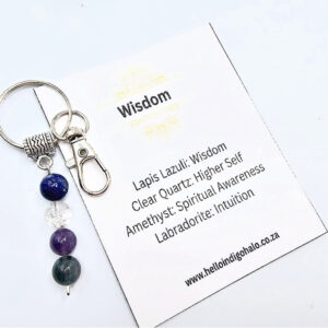 Wisdom Gemstone Key Ring