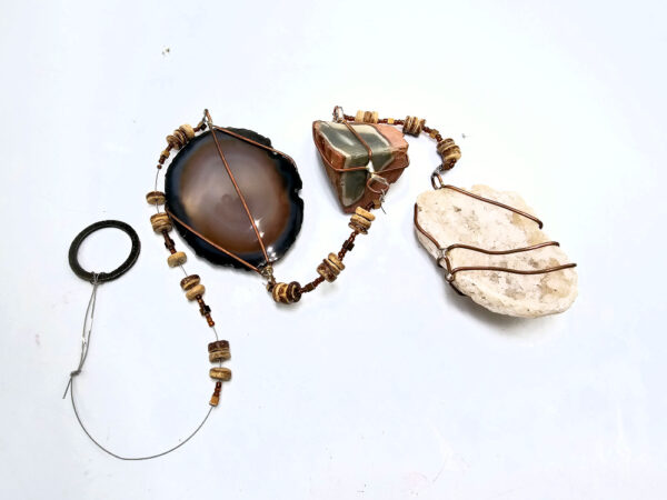 Agate, Polychrome & Geode Mobile (85cm)