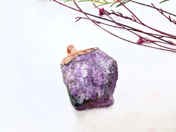 Atlantasite Rough Copper Pendant