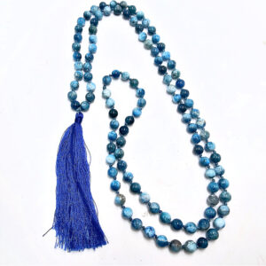 Blue Apatite Mala Necklace