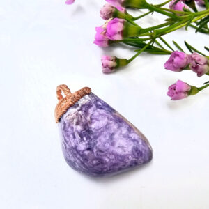Charoite Copper Pendant