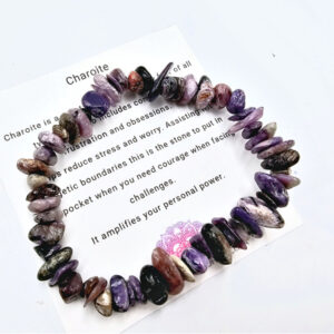 Charoite Chips Bangle