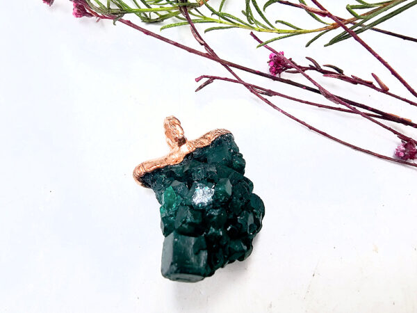 Dioptase Copper Pendant