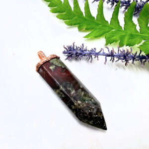 Dragon Stone Jasper Point Copper Pendant
