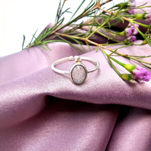 Labradorite adjustable ring