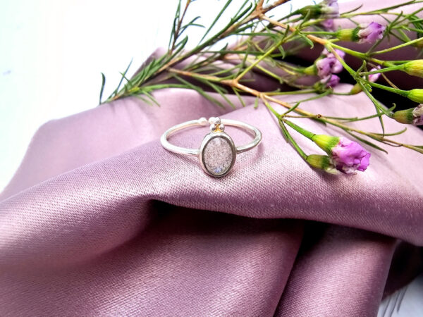 Labradorite adjustable ring