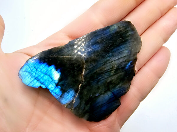 Labradorite stone with flashes