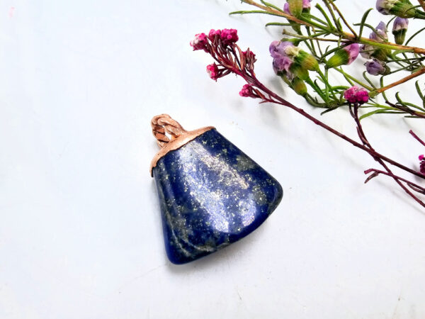 Lapis Lazuli Copper Pendant