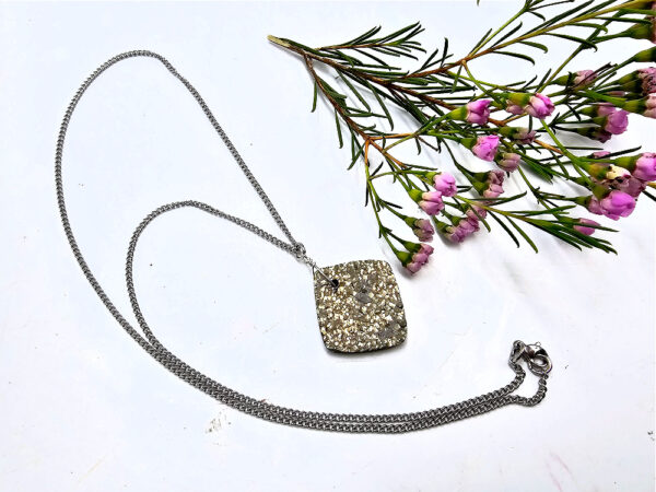 Pyrite Square Necklace - Image 2