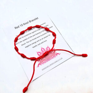 Red knot lucky bangle
