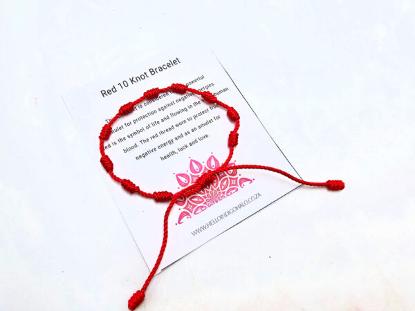 Red knot lucky bangle