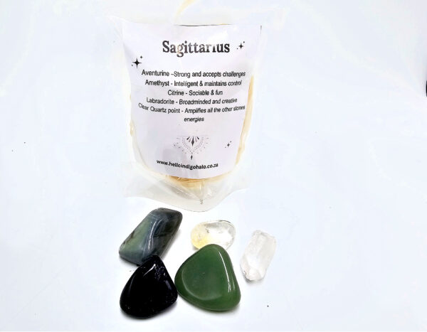 Sagittarius Tumble Stone Bag
