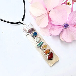Selenite Charka Necklace