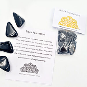 Black Tourmaline Tumble Stone Pack Mini's
