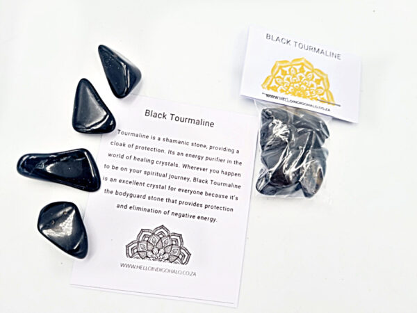 Black Tourmaline Tumble Stone Pack Mini's