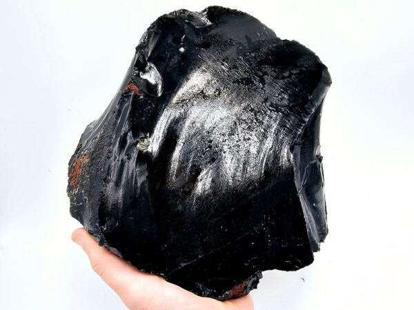 Black obsidian large rough chunks