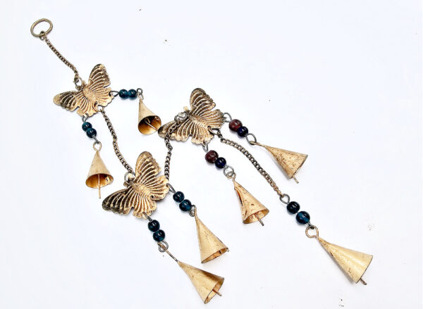 three layer butterfly chime with bells