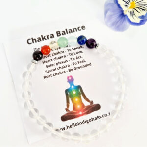 Clear Quartz Chakra Bangle (6mm)