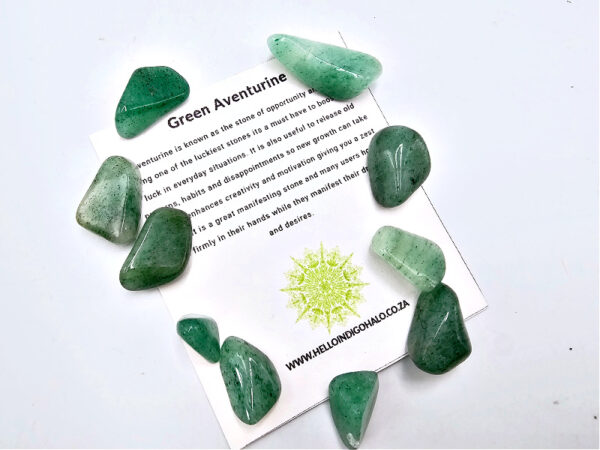 Green Aventurine Tumble Stone Mini's 10s