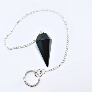 Black Tourmaline Point Pendulum