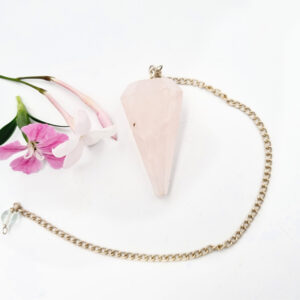 Rose Quartz Pendulum Point