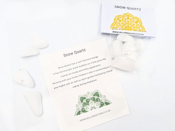 Mini Snow Quartz tumble stones Mini's