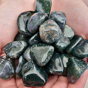 *Moss Agate Tumble Stones