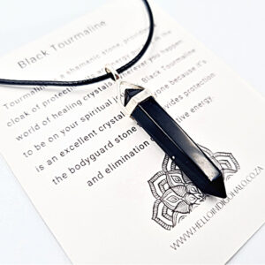 Necklace Black Tourmaline Necklace (925 Silver)