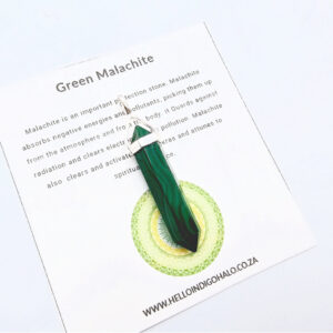 *Green Malachite Crystal Necklace (925 Silver)