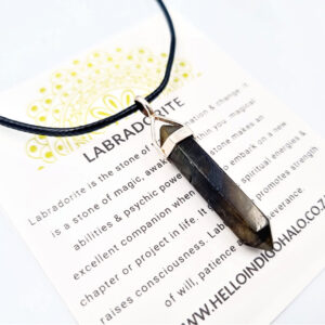 Labradorite Crystal Necklace (925 Silver)