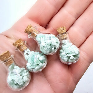 Mini Bottle of Green Aventurine Chips